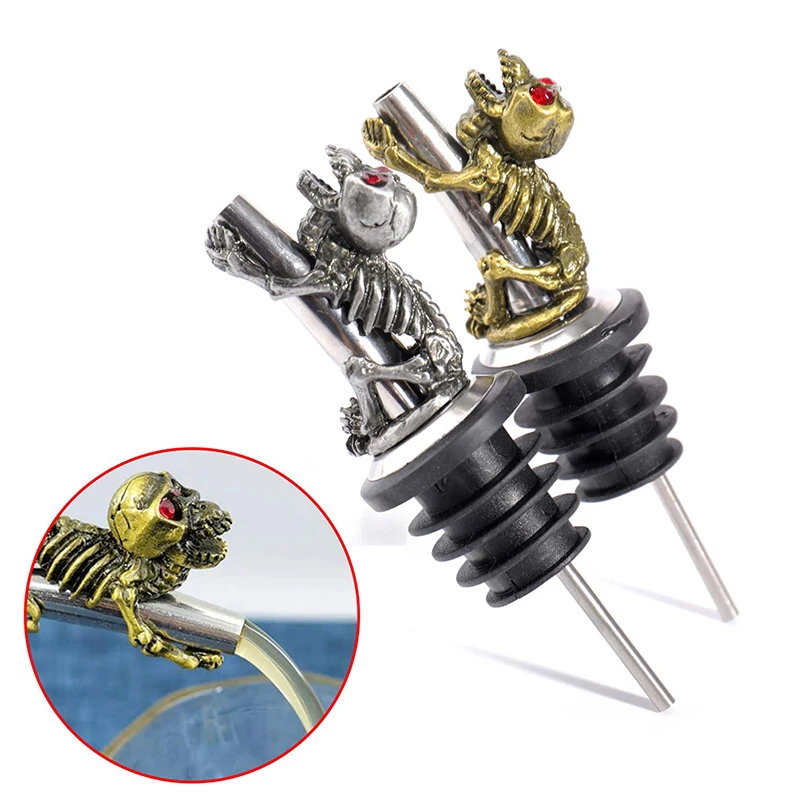Creative Skull Wine Pourer Handmade Bottle Stoppers Champagne Olive Oil Liquor Pourers Dispenser Bar Accessories Home Bars
Creative Skull Wine Pourer Handmade Bottle Stoppers Champagne Olive Oil Liquor Pourers Dispenser Bar Accessories Home Bars