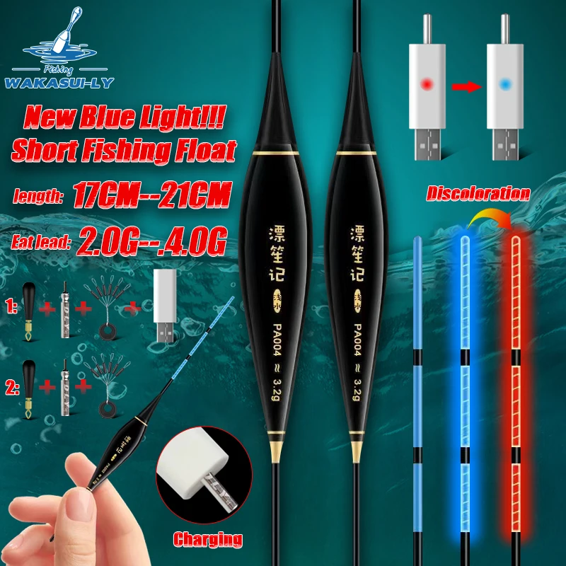 Nightlight Fishing Float New Product Cold Light All Blue LED Electronic Gravity Sensing Float Short Outdoor Fishing Equipment
Nightlight Fishing Float New Product Cold Light All Blue LED Electronic Gravity Sensing Float Short Outdoor Fishing Equipment