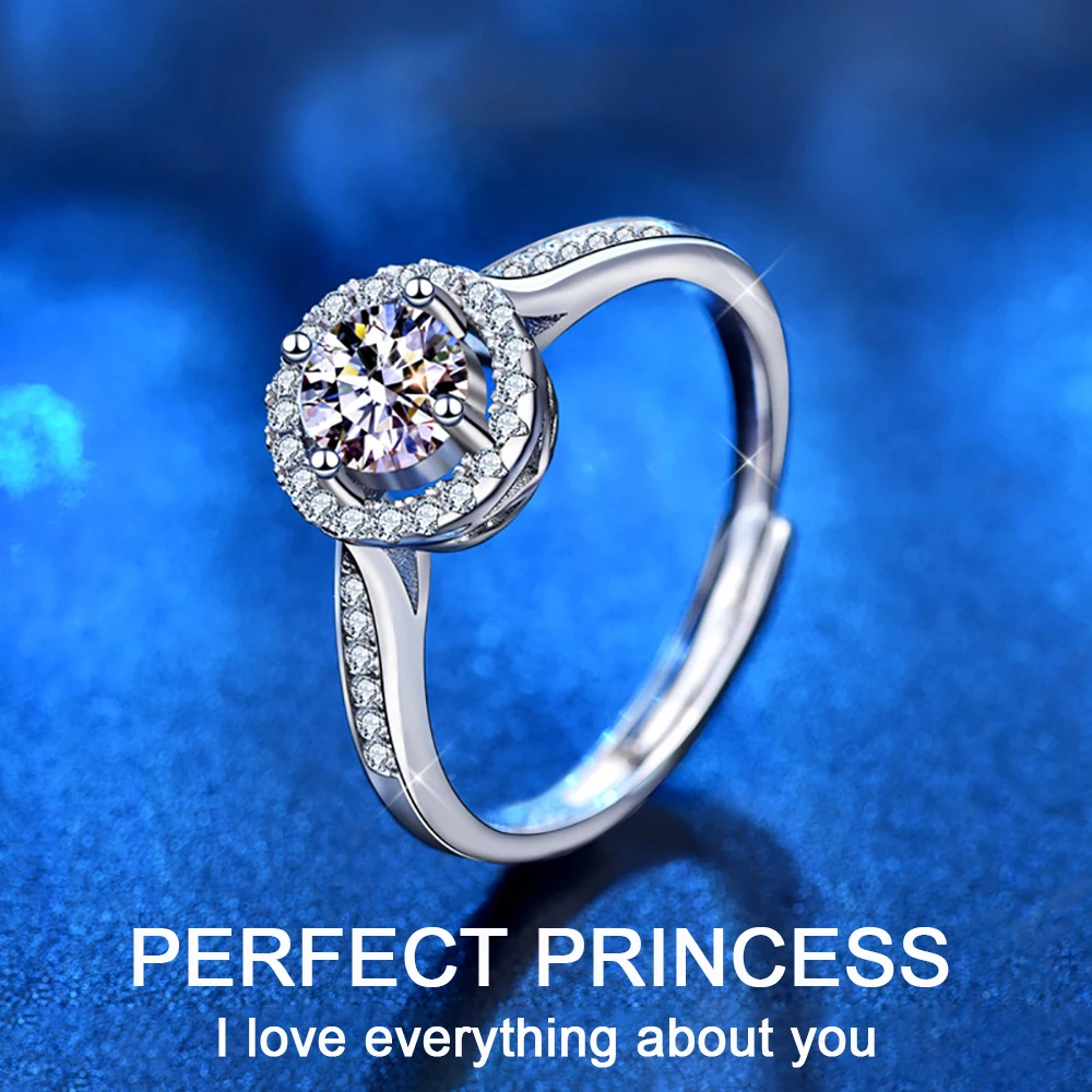 0.5/1/2CT Perfect Princess Moissanite Ring Women 925 Stepping Silver Ring Luxury Jewelry with Certificate Box Free Shipping
0.5/1/2CT Perfect Princess Moissanite Ring Women 925 Stepping Silver Ring Luxury Jewelry with Certificate Box Free Shipping