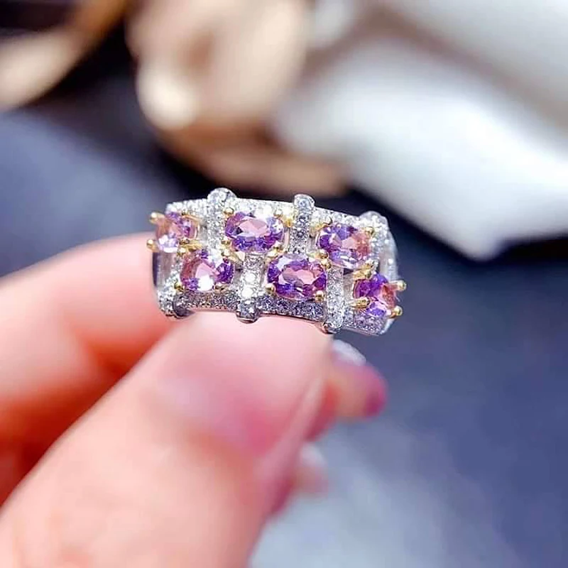 MeiBaPJ Natural Amethyst Gemstone Fashion Ring for Women Real 925 Sterling Silver Fine Charm Party Jewelry 
MeiBaPJ Natural Amethyst Gemstone Fashion Ring for Women Real 925 Sterling Silver Fine Charm Party Jewelry