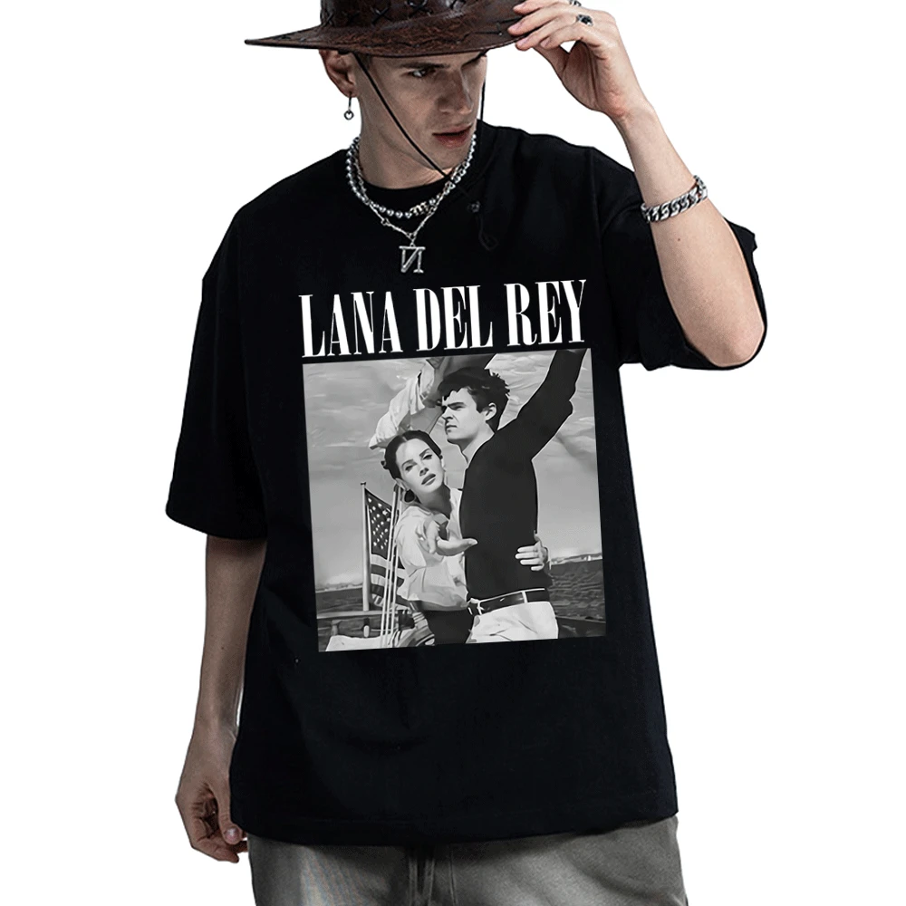 90s Singer Lana Del Rey Ldr Sailing Graphics Print T-Shirt Men Women Streetwear Vintage Short-Sleeve T-Shirts Summer Cotton Tees
90s Singer Lana Del Rey Ldr Sailing Graphics Print T-Shirt Men Women Streetwear Vintage Short-Sleeve T-Shirts Summer Cotton Tees