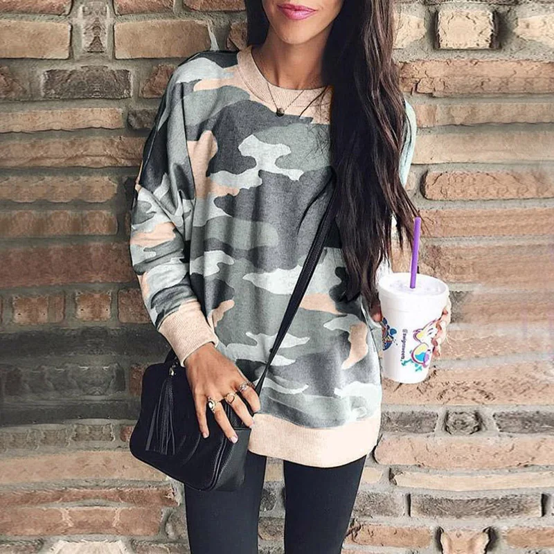 Women Camouflage Printed Sweatshirt Hoodies Tumblr Oversized Autumn Harajuku Coat Female Casual Basic Pullovers
Women Camouflage Printed Sweatshirt Hoodies Tumblr Oversized Autumn Harajuku Coat Female Casual Basic Pullovers