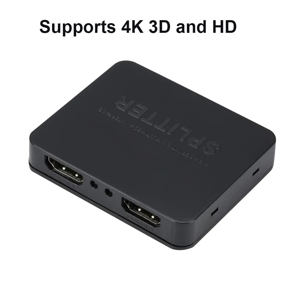 4K 1080p HDCP HDMI-Compatible Splitter 1x2 Signal Amplifier Audio Video Distributor For Projectors 1 in 2 out
4K 1080p HDCP HDMI-Compatible Splitter 1x2 Signal Amplifier Audio Video Distributor For Projectors 1 in 2 out