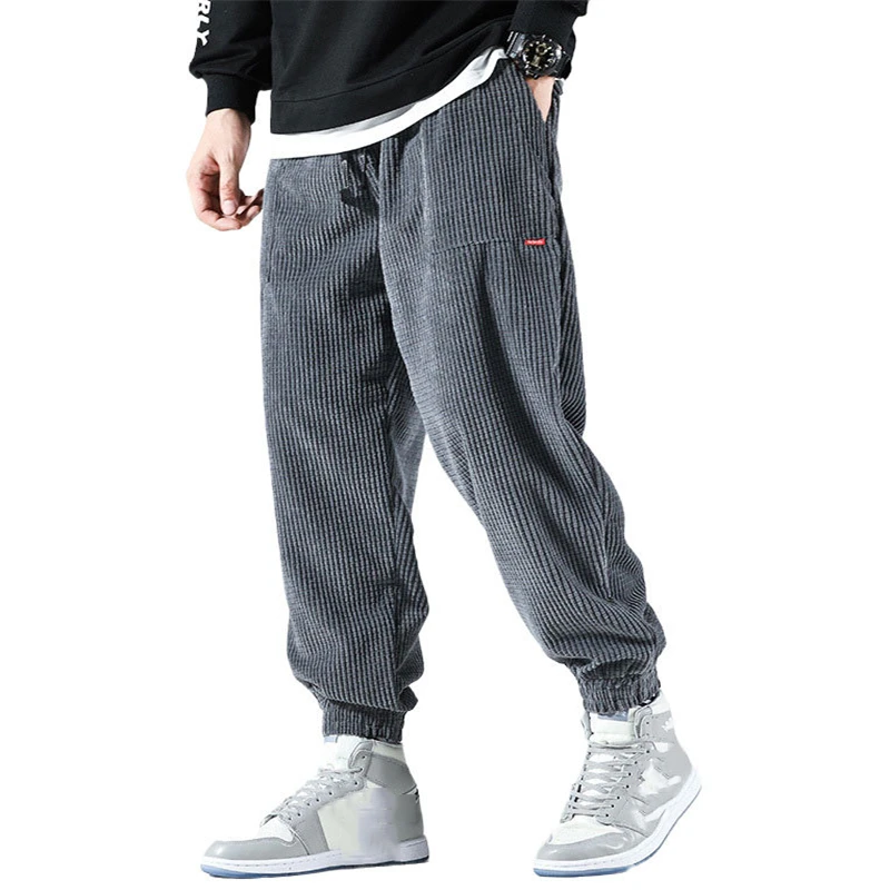 2022 Summer Fashional Men's Pants High Street Trousers Loose Tie Feet Casual Style Corduroy Wide Legs
2022 Summer Fashional Men's Pants High Street Trousers Loose Tie Feet Casual Style Corduroy Wide Legs