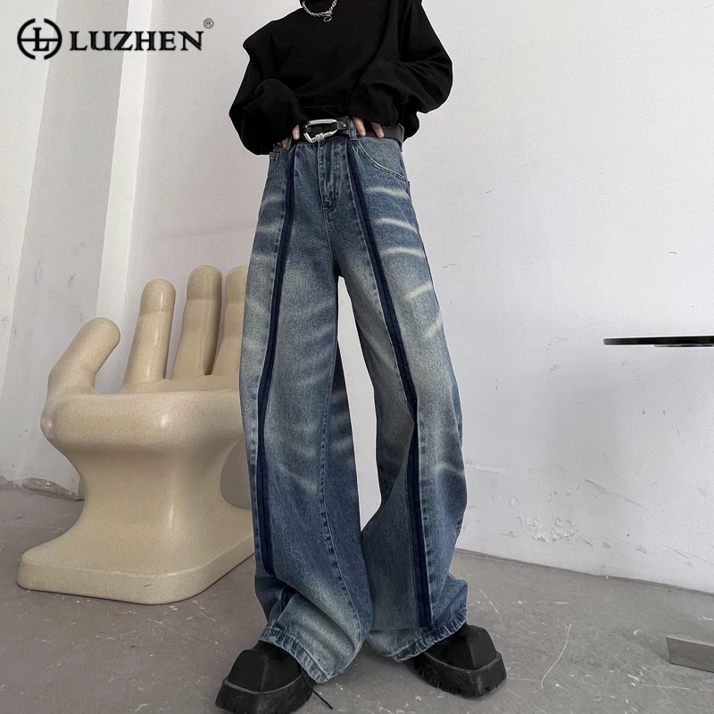 LUZHEN нишевые складные джинсы мужские свободные дизайнерские модные потертые Широкие джинсовые брюки трендовые мужские повседневные уличные Осенние новые 759032
LUZHEN нишевые складные джинсы мужские свободные дизайнерские модные потертые Широкие джинсовые брюки трендовые мужские повседневные уличные Осенние новые 759032
