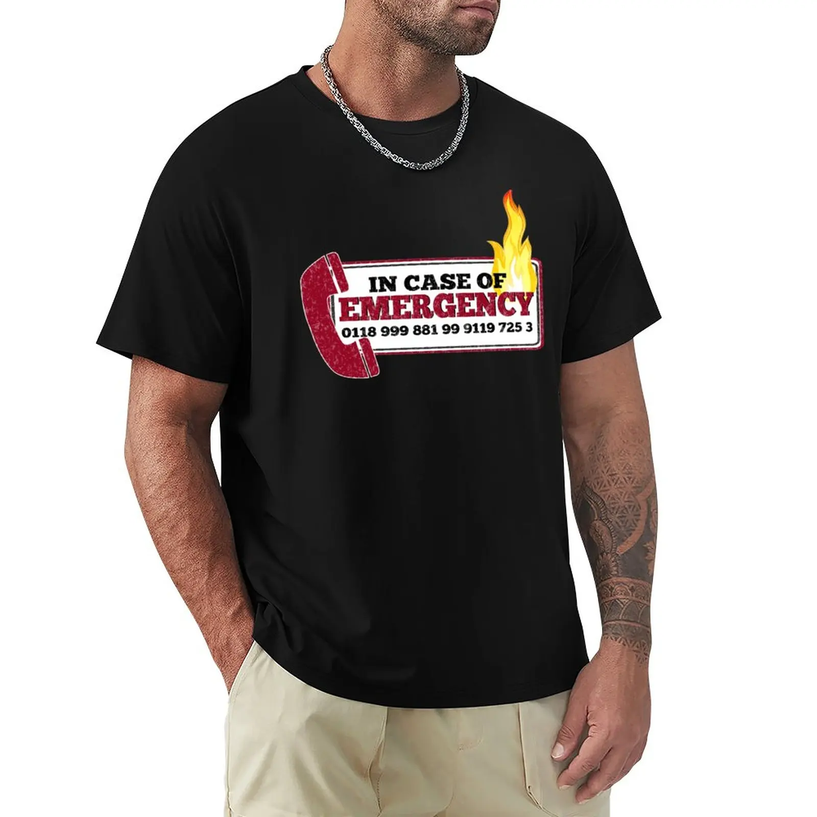 

It Crowd Inspired - New Emergency Number - 0118 999 881 99 9119 725 3 - Moss And The Fire T-Shirt Boys T Shirts Men Clothes