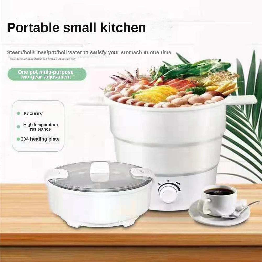 Foldable Electric Hot Pot, Cooker Travel Pot. Food Grade Silicone Cookerware Boiling Water Steamer. For Camping Office Hotel
Foldable Electric Hot Pot, Cooker Travel Pot. Food Grade Silicone Cookerware Boiling Water Steamer. For Camping Office Hotel