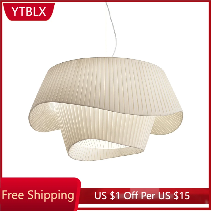 Fabric LED Pendant Light for Bedroom Home Decor Lamp Nordic Designer Hanging Lighting Suspension Decoration Chandelier Fixture
Fabric LED Pendant Light for Bedroom Home Decor Lamp Nordic Designer Hanging Lighting Suspension Decoration Chandelier Fixture