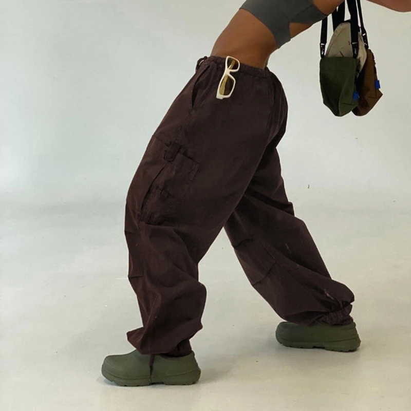 Weekeep Light Khaki Cargo Pants Streetwear Big Pocket Patchwork Casual Pants Drawstring Fashion Women Pants Fashion
Weekeep Light Khaki Cargo Pants Streetwear Big Pocket Patchwork Casual Pants Drawstring Fashion Women Pants Fashion