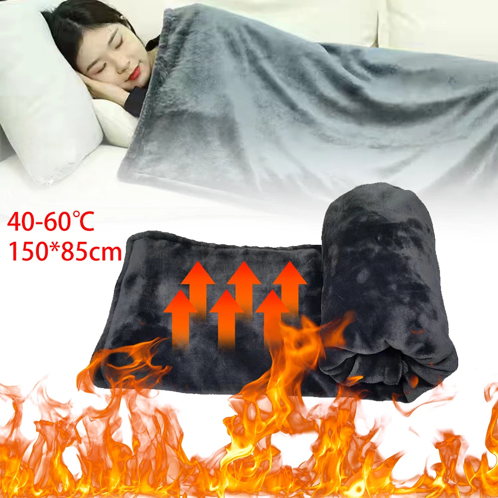 150x85cm Electric Heated Blanket Wrap USB Powered Heated Shawl Reversible Fleece Heating Throw Blanket Thick Winter Body Warmer
150x85cm Electric Heated Blanket Wrap USB Powered Heated Shawl Reversible Fleece Heating Throw Blanket Thick Winter Body Warmer