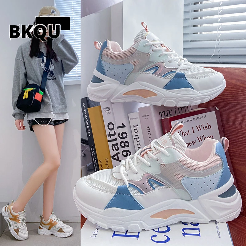 BKQU женская обувь, женские кроссовки на массивной платформе, повседневная спортивная обувь, Вулканизированная женская обувь для тенниса, же... 
BKQU женская обувь, женские кроссовки на массивной платформе, повседневная спортивная обувь, Вулканизированная женская обувь для тенниса, же...