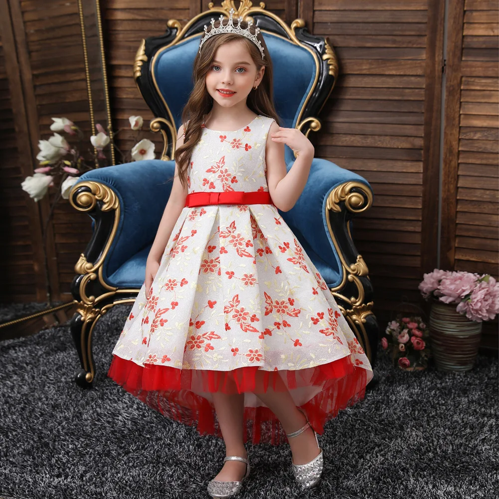 Hot Sale Brand Children's Dress Kids Girls Princess Dress Trailing Stage Catwalk Performance Clothing For 3-12 Year 
Hot Sale Brand Children's Dress Kids Girls Princess Dress Trailing Stage Catwalk Performance Clothing For 3-12 Year