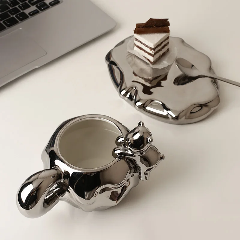 Cute Porcelain Coffee Mug Creative Beautiful Sublimation Mug with Lid Afternoon Tea Nordic Copos De Vidro Tea Couple Cups
Cute Porcelain Coffee Mug Creative Beautiful Sublimation Mug with Lid Afternoon Tea Nordic Copos De Vidro Tea Couple Cups