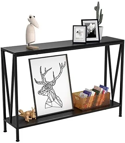 Narrow Console Sofa Side Table for Entryway Hallway Living Room, Premium Entryway Furniture, 42.9in L x 9.8in W x 29.9in H (Blac
Narrow Console Sofa Side Table for Entryway Hallway Living Room, Premium Entryway Furniture, 42.9in L x 9.8in W x 29.9in H (Blac