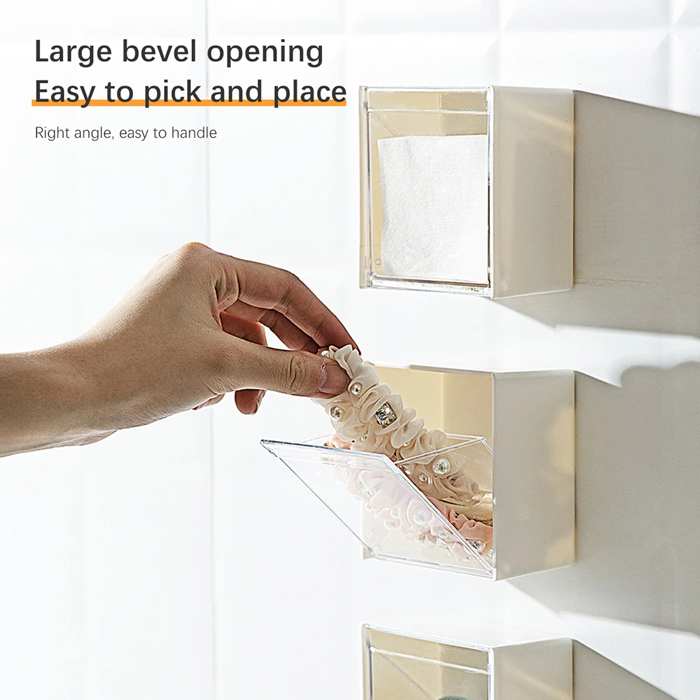 Wall Mounted Dustproof Storage Box Transparent Bathroom Wall Mounted Punch-free Holder Toilet Paper Storage Rack
Wall Mounted Dustproof Storage Box Transparent Bathroom Wall Mounted Punch-free Holder Toilet Paper Storage Rack