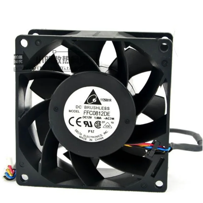 Новый вентилятор ЦП для оригинального Delta Ffc0812de, 8 см, 12 В, 1,8 А, вентилятор жесткого охлаждения сервера 80*80*38 мм
Новый вентилятор ЦП для оригинального Delta Ffc0812de, 8 см, 12 В, 1,8 А, вентилятор жесткого охлаждения сервера 80*80*38 мм