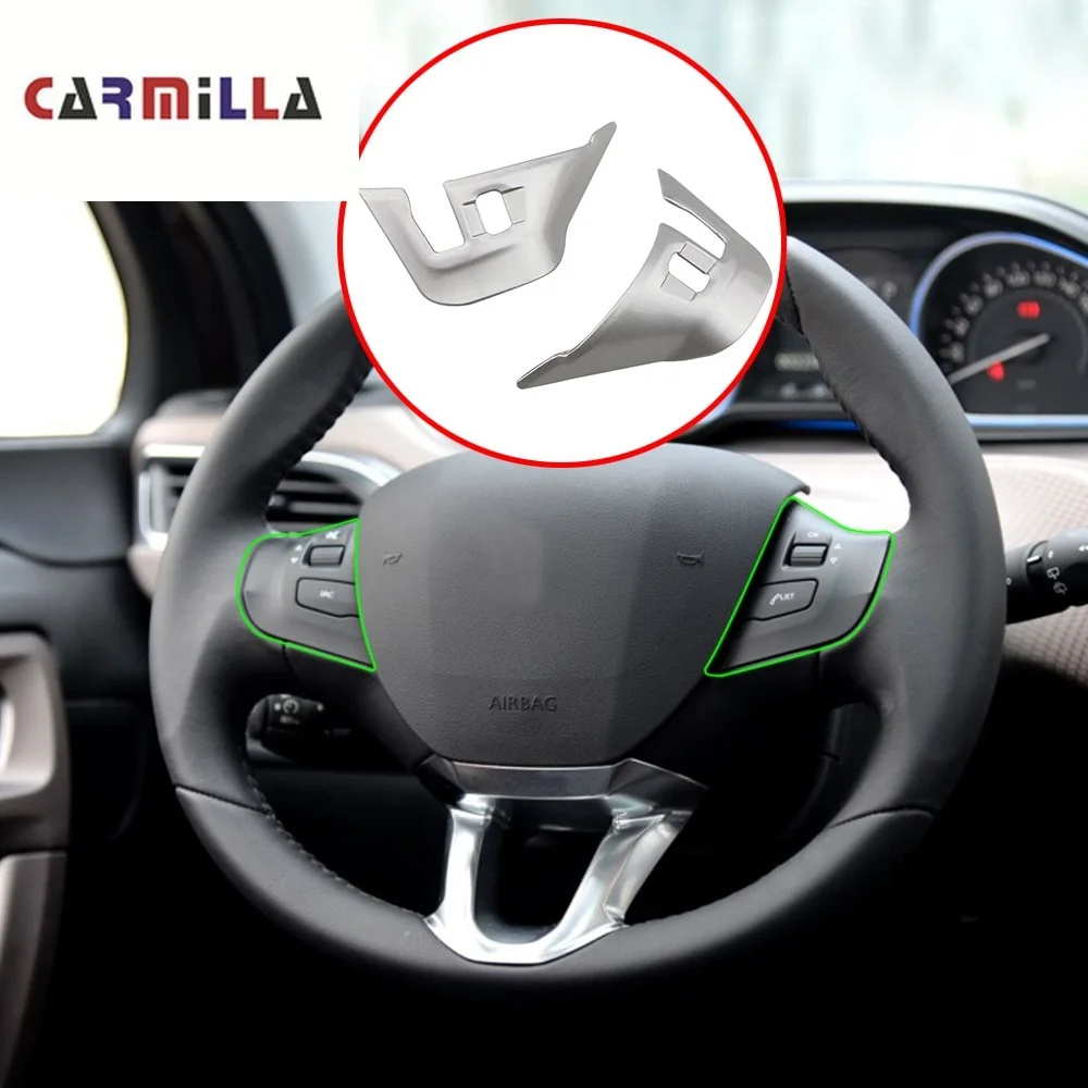 Carmilla Car Styling Chrome Steering Wheel Panel Decoration Trim Cover Sticker for Peugeot 2008 208 2014 - 2019 Accessories
Carmilla Car Styling Chrome Steering Wheel Panel Decoration Trim Cover Sticker for Peugeot 2008 208 2014 - 2019 Accessories