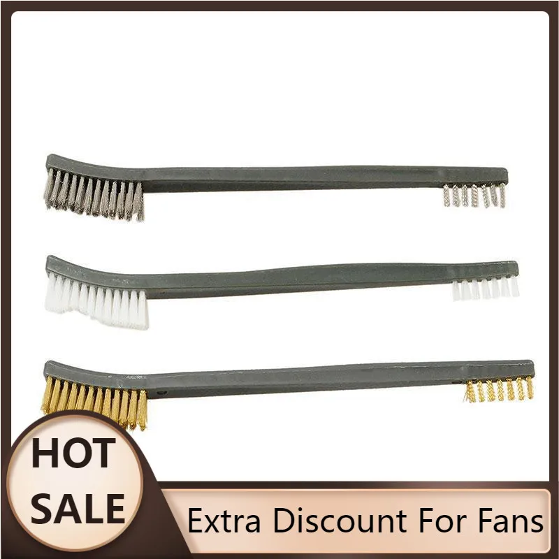 NEW Fashion 3pcs Wire Brush Set Steel Metal Brass Nylon Cleaning Polishing Rust Brush Metal Cleaning Brush Tool
NEW Fashion 3pcs Wire Brush Set Steel Metal Brass Nylon Cleaning Polishing Rust Brush Metal Cleaning Brush Tool