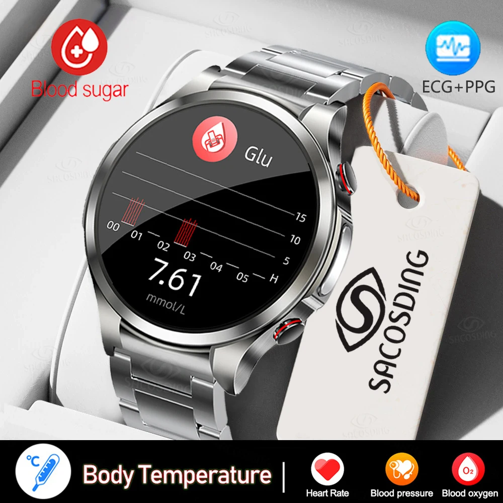 SACOSDING ECG+PPG Smart Watch Noninvasive Blood Sugar Men Heart Rate Blood Oxygen Health Smartwatch Women Waterproof Sport Watch
SACOSDING ECG+PPG Smart Watch Noninvasive Blood Sugar Men Heart Rate Blood Oxygen Health Smartwatch Women Waterproof Sport Watch