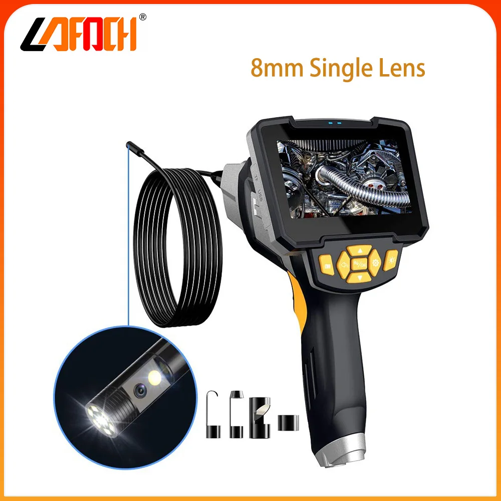 Single lens industrial endoscope with 4.3 LCD screen IP67 waterproof mechanical inspection camera suitable for engine inspection
Single lens industrial endoscope with 4.3 LCD screen IP67 waterproof mechanical inspection camera suitable for engine inspection