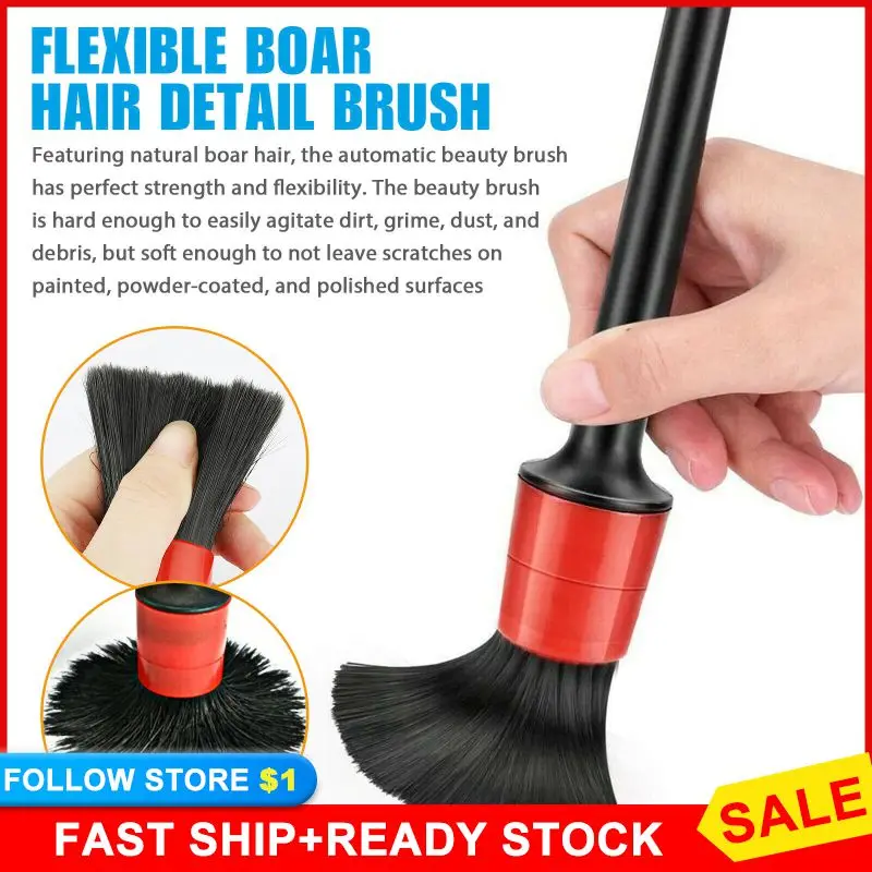 Car Detailing Brush Easy To Use Detailing Brush Set Car Supplies Car Cleaning Detailing Brush Anti-slip Design Car Brushes
Car Detailing Brush Easy To Use Detailing Brush Set Car Supplies Car Cleaning Detailing Brush Anti-slip Design Car Brushes
