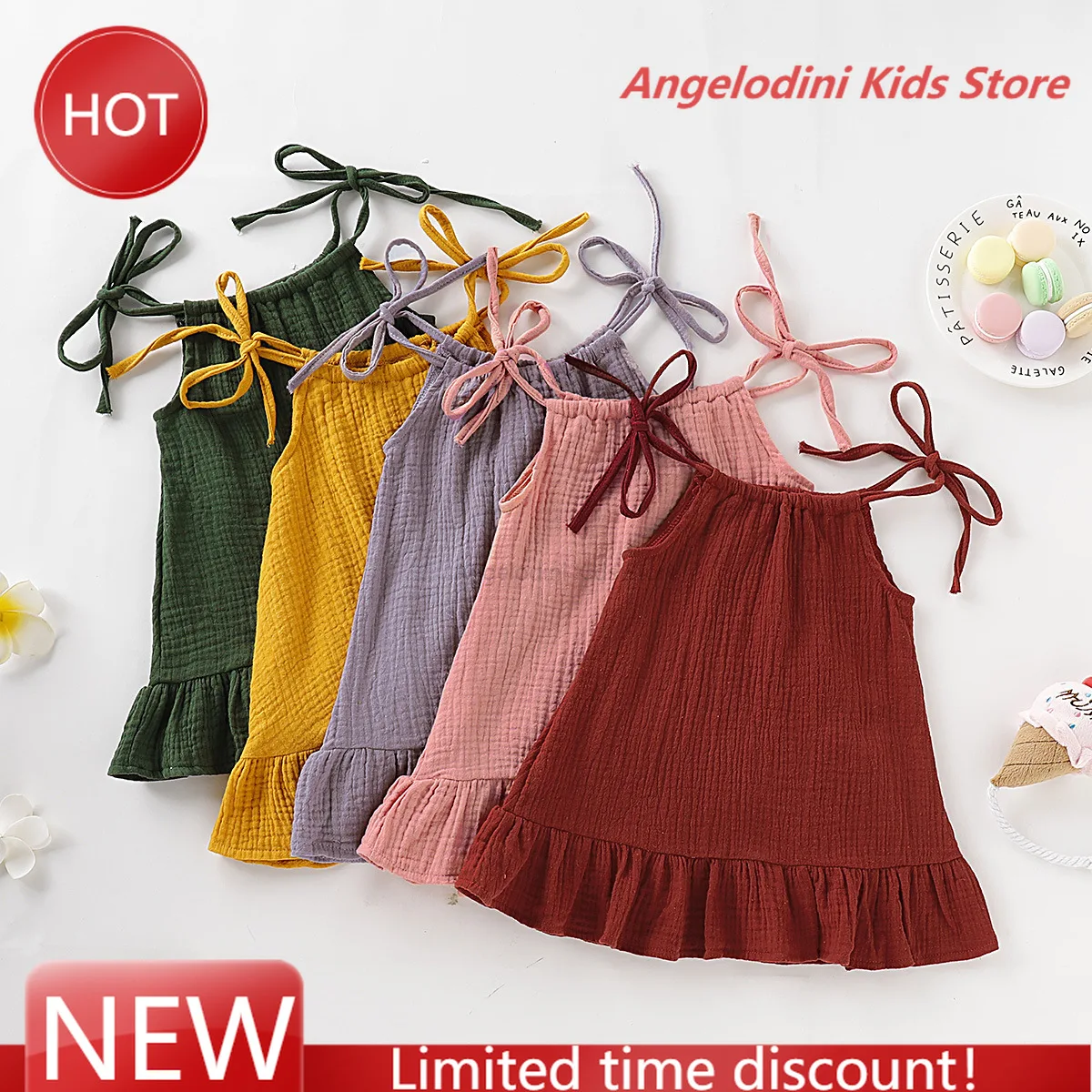 Summer Toddler Baby Girl Sleeveless Ruffles Dress Sarafan Kids Cotton Linen Muslin Slip Dresses Clothing Baby Dress Summer Dress
Summer Toddler Baby Girl Sleeveless Ruffles Dress Sarafan Kids Cotton Linen Muslin Slip Dresses Clothing Baby Dress Summer Dress
