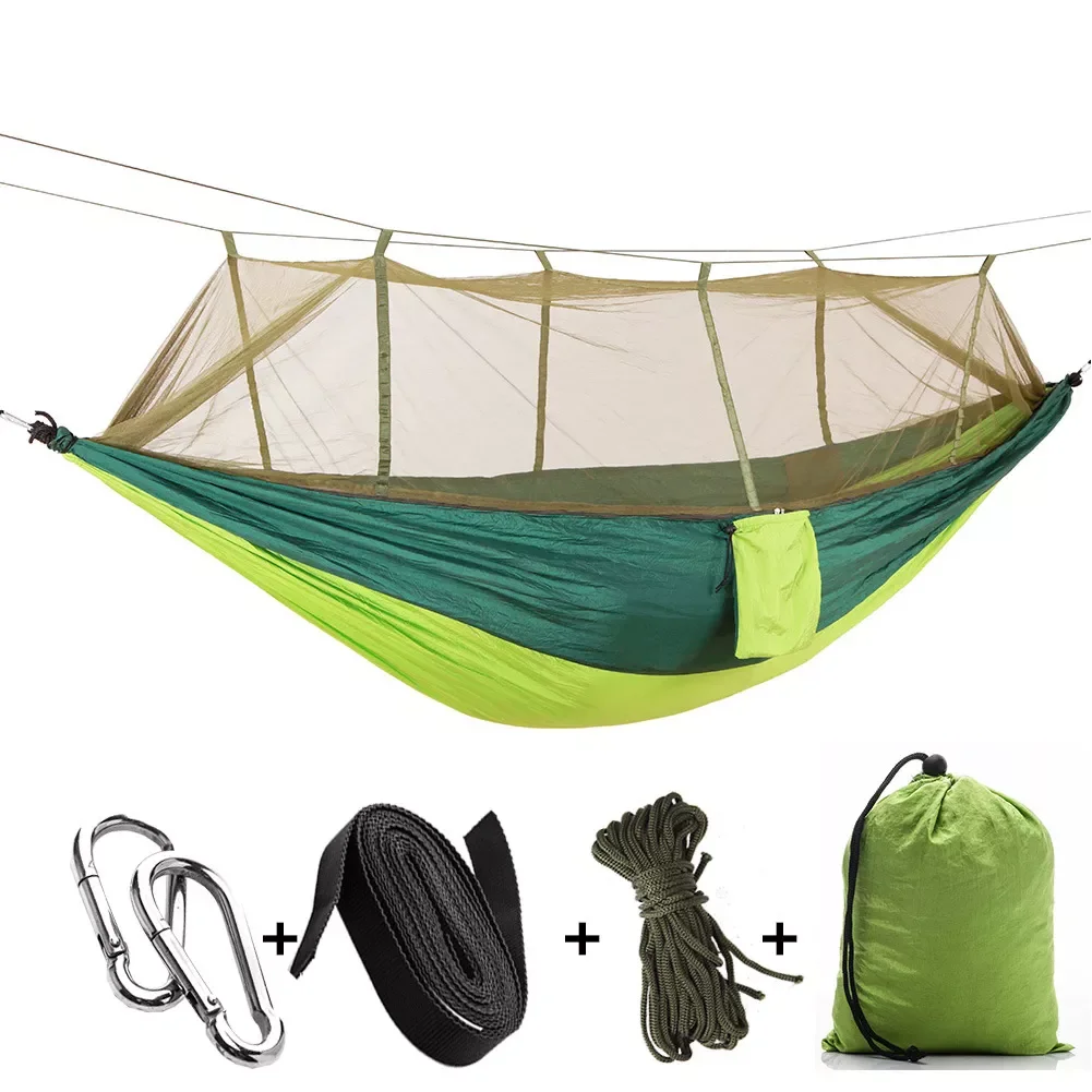 Outdoor Hammock With Anti Mosquito Net Detachable Hiking Travel Camping 1-2 Person Tent Backyard Hammock
Outdoor Hammock With Anti Mosquito Net Detachable Hiking Travel Camping 1-2 Person Tent Backyard Hammock