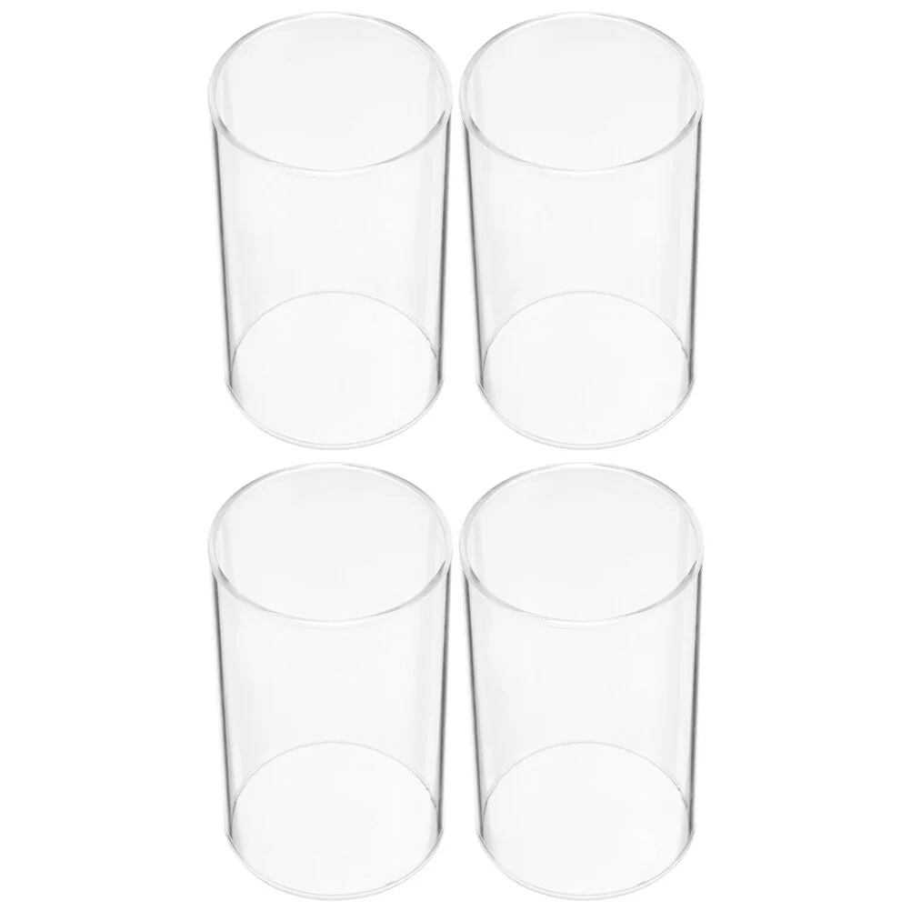 4 Pcs Taper Holder Cylindrical Glass Cover Transparent Hurricane 10X8X8CM Simple Cup High Borosilicate Tube Craft
4 Pcs Taper Holder Cylindrical Glass Cover Transparent Hurricane 10X8X8CM Simple Cup High Borosilicate Tube Craft