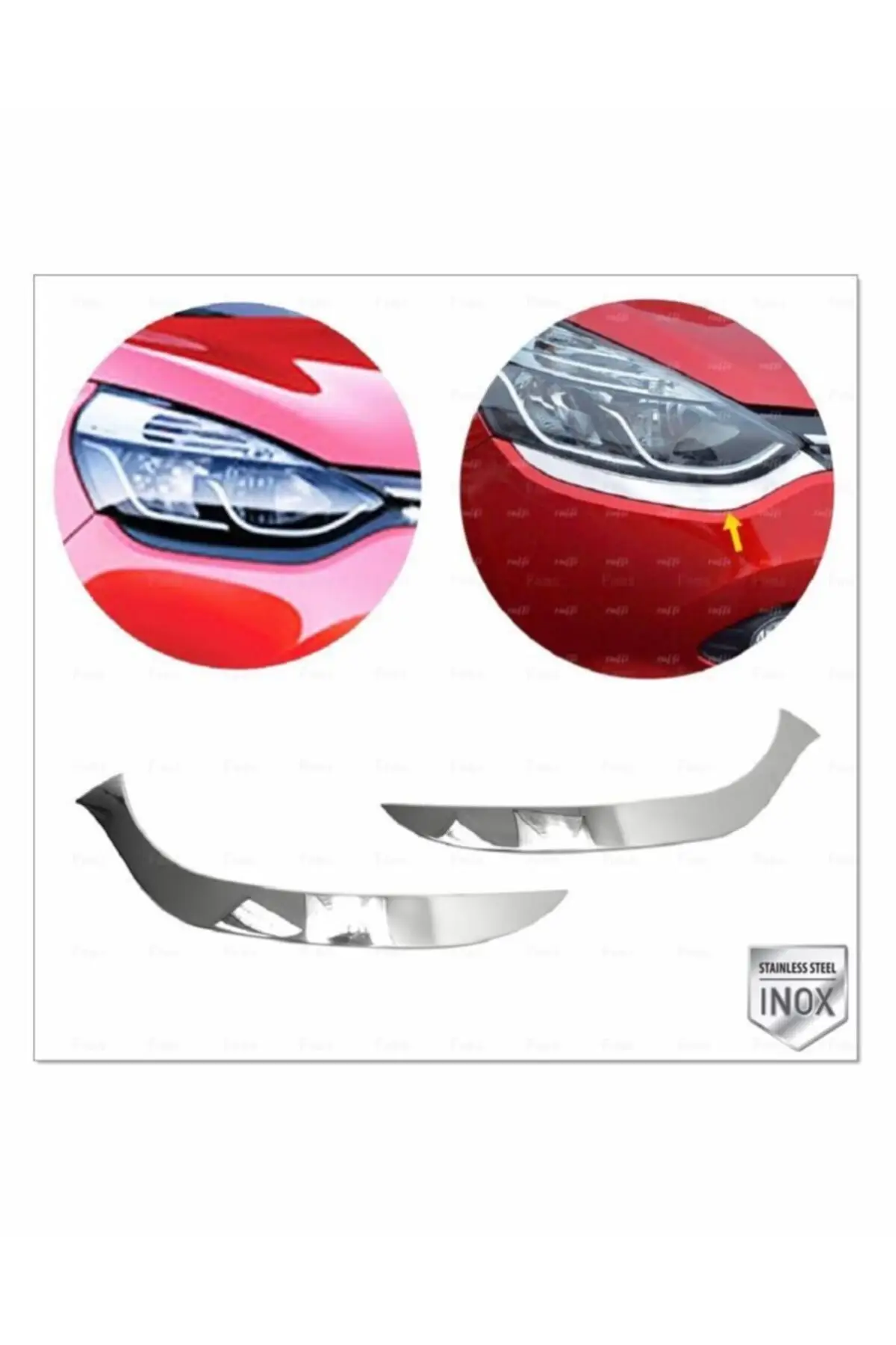 FAMS AUTO ACCESSORIES Renault Clio 4 Hb Chrome Headlight Eyebrow 2 Pcs. 2012-2016 Steel
FAMS AUTO ACCESSORIES Renault Clio 4 Hb Chrome Headlight Eyebrow 2 Pcs. 2012-2016 Steel