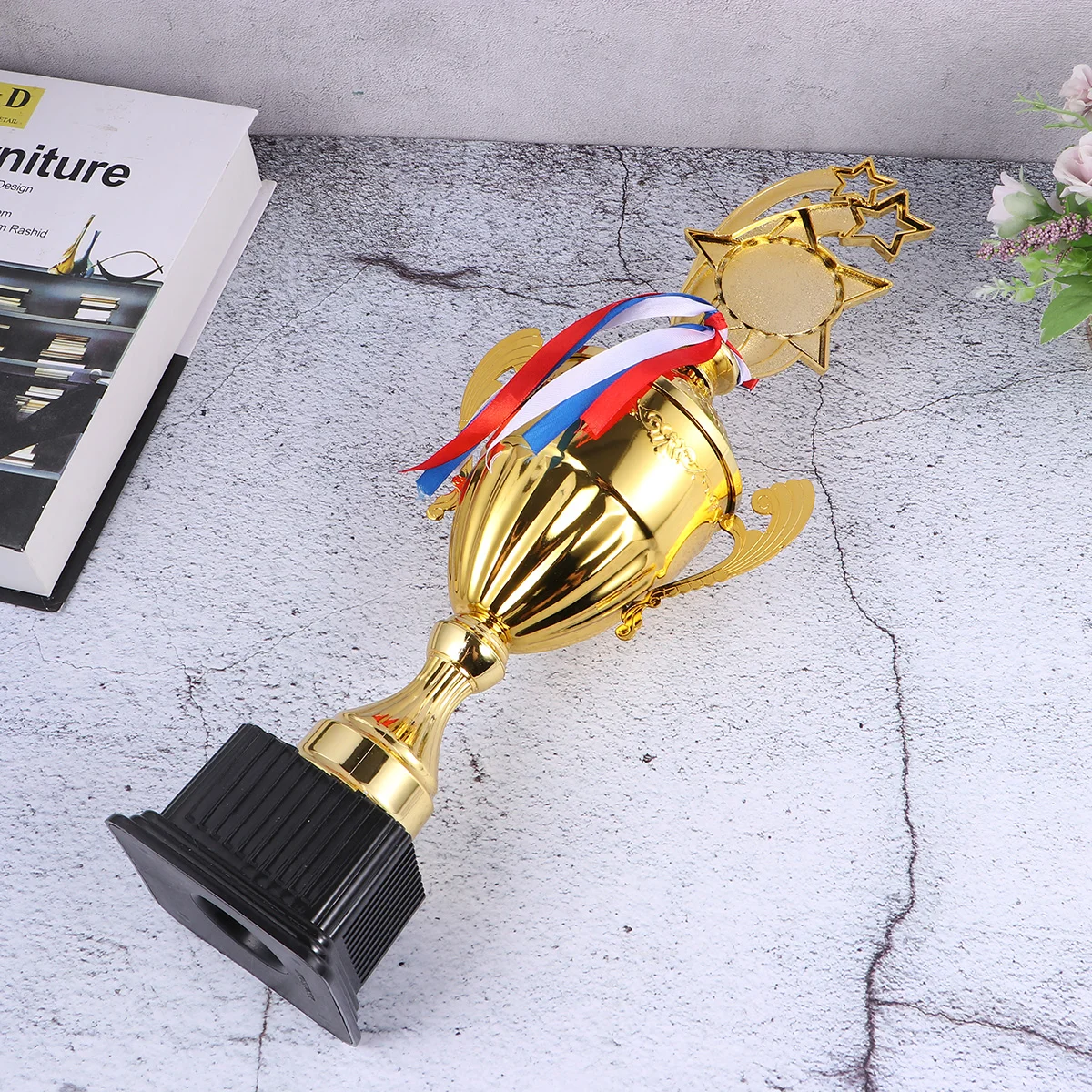 

1Pc Metal Trophy Star Gold Award Trophies Winner Trophy Star Trophy for Students Kids Employee (Golden S) Trofeu