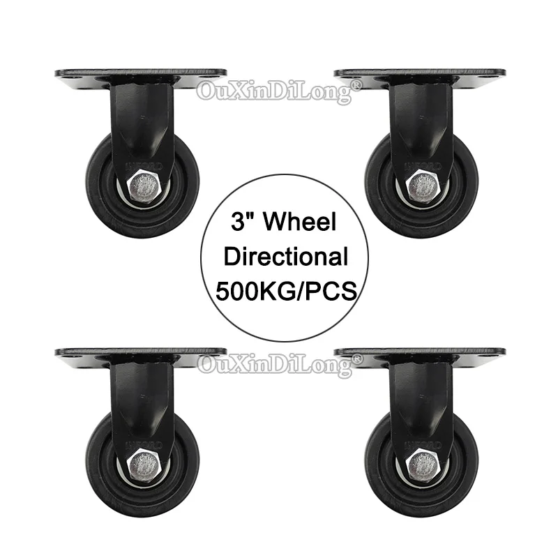 4PCS 3Inch Heavy Duty Wheels Industrial Equipment Wheels Directional Casters Furniture Wheel Loading 500KG/PCS FJ1645
4PCS 3Inch Heavy Duty Wheels Industrial Equipment Wheels Directional Casters Furniture Wheel Loading 500KG/PCS FJ1645