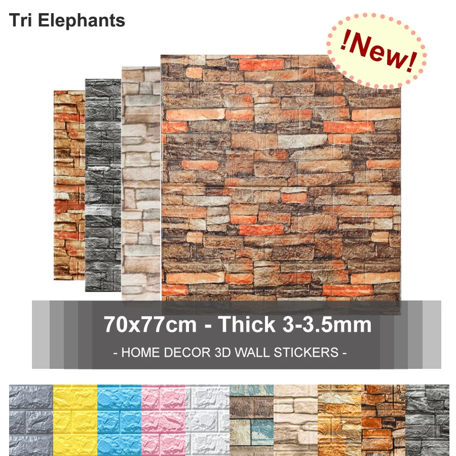 Self Adhesive Wall Paper 77x70cm Wall Stickers New Retro 3D Wall Sticker DIY for Tea bar Office kids girls boys teenagers room
Self Adhesive Wall Paper 77x70cm Wall Stickers New Retro 3D Wall Sticker DIY for Tea bar Office kids girls boys teenagers room