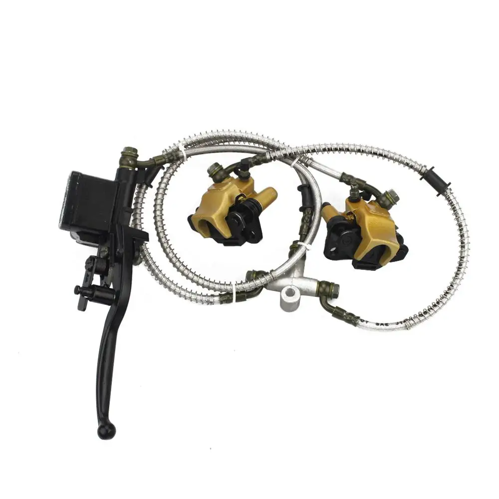 Front Disc Brake Master Cylinder Hydrualic Caliper Assembly for Chinese 50cc 70cc 90cc 110cc 125cc ATV Quad
Front Disc Brake Master Cylinder Hydrualic Caliper Assembly for Chinese 50cc 70cc 90cc 110cc 125cc ATV Quad