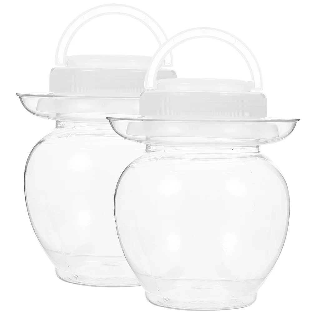 2Pcs Household Convenient Fermentation Jar Pickle Holder Fermenting Jars Storage Jar for Storage Daily
2Pcs Household Convenient Fermentation Jar Pickle Holder Fermenting Jars Storage Jar for Storage Daily