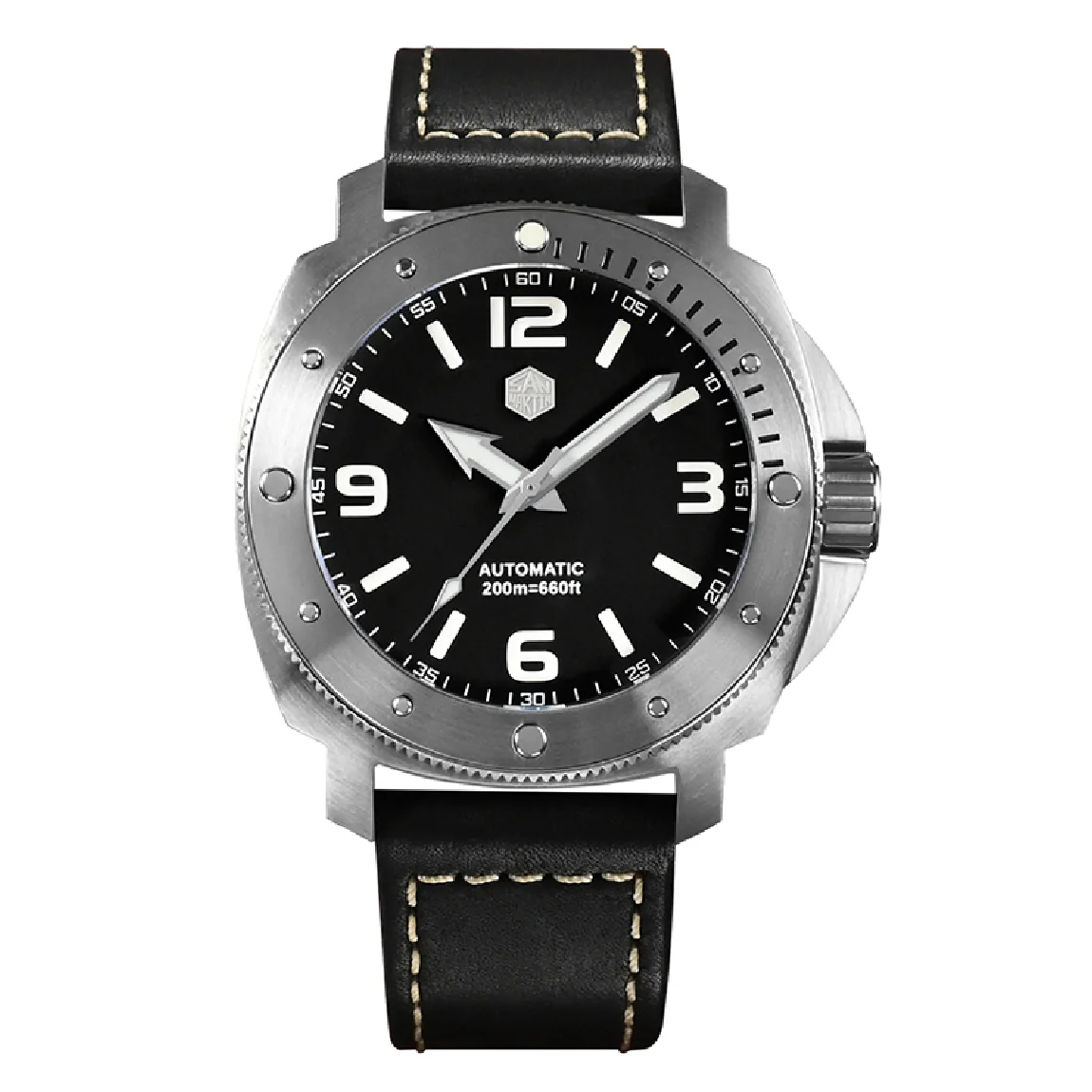 San Martin Men Automatic Watch 43MM Pilot Luxury Watches Mechanical Wristwatch Military Sapphire 20ATM Waterproof BGW-9 Luminous
San Martin Men Automatic Watch 43MM Pilot Luxury Watches Mechanical Wristwatch Military Sapphire 20ATM Waterproof BGW-9 Luminous