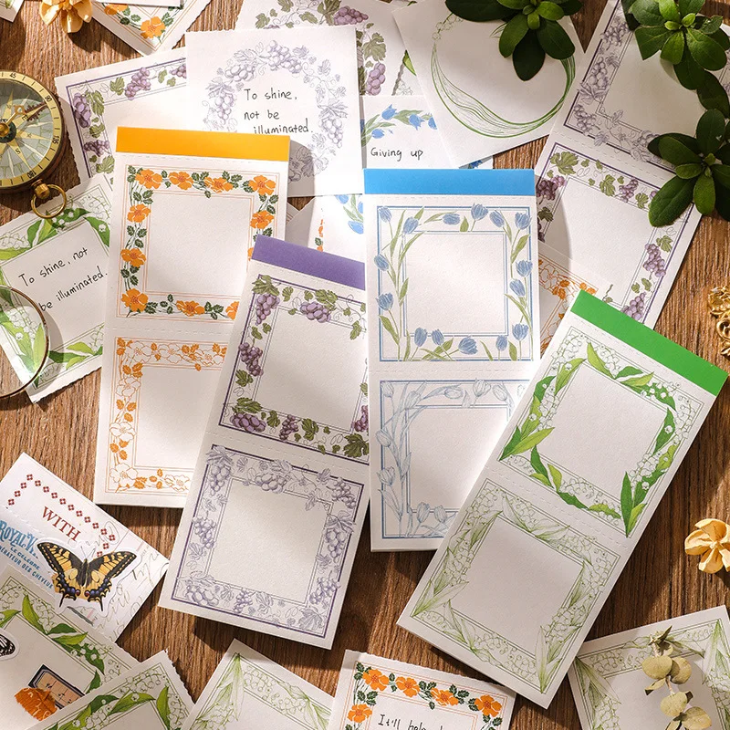 20sets/lot Memo Pads Material Paper Flower Language DIY Scrapbooking Cards Junk Journal Retro Background Decoration Paper
20sets/lot Memo Pads Material Paper Flower Language DIY Scrapbooking Cards Junk Journal Retro Background Decoration Paper