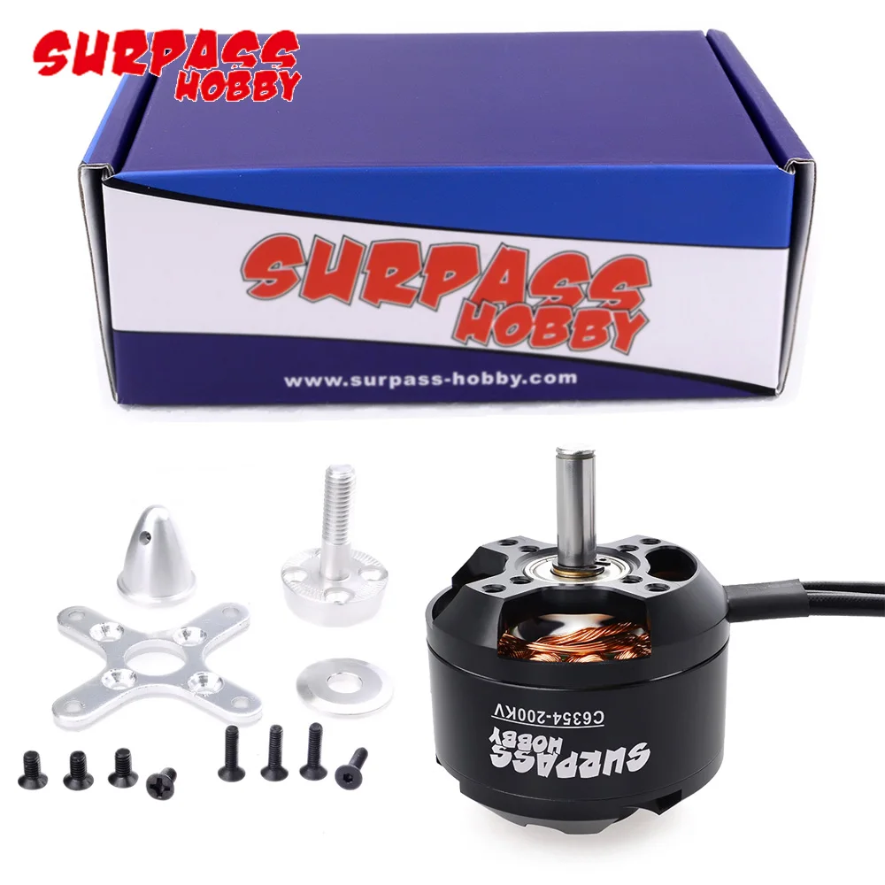 Surpass Hobby C6354 5320 200KV/250KV 6-12S Outrunner Brushless Motor For Rc Airplane Toy Airpalne Aircraft Multicopter RC Plane
Surpass Hobby C6354 5320 200KV/250KV 6-12S Outrunner Brushless Motor For Rc Airplane Toy Airpalne Aircraft Multicopter RC Plane
