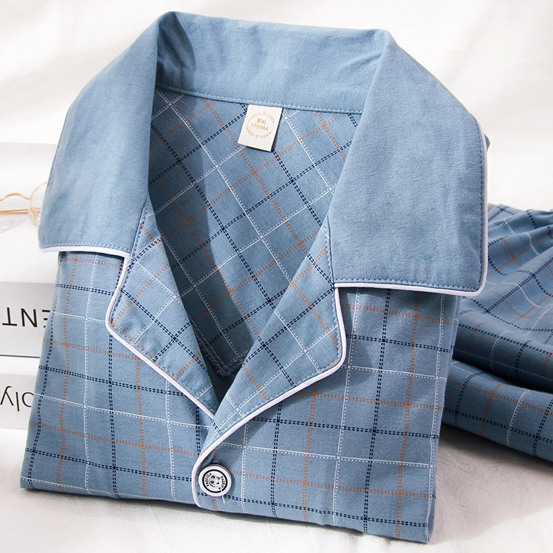 PJs Man Men for Set Pajamas Pieces 2 Plaid Pijama Lounge Bedgown Cotton Pure Home 100% Clothes Cotton Sleepwear Pyjamas Autumn
PJs Man Men for Set Pajamas Pieces 2 Plaid Pijama Lounge Bedgown Cotton Pure Home 100% Clothes Cotton Sleepwear Pyjamas Autumn