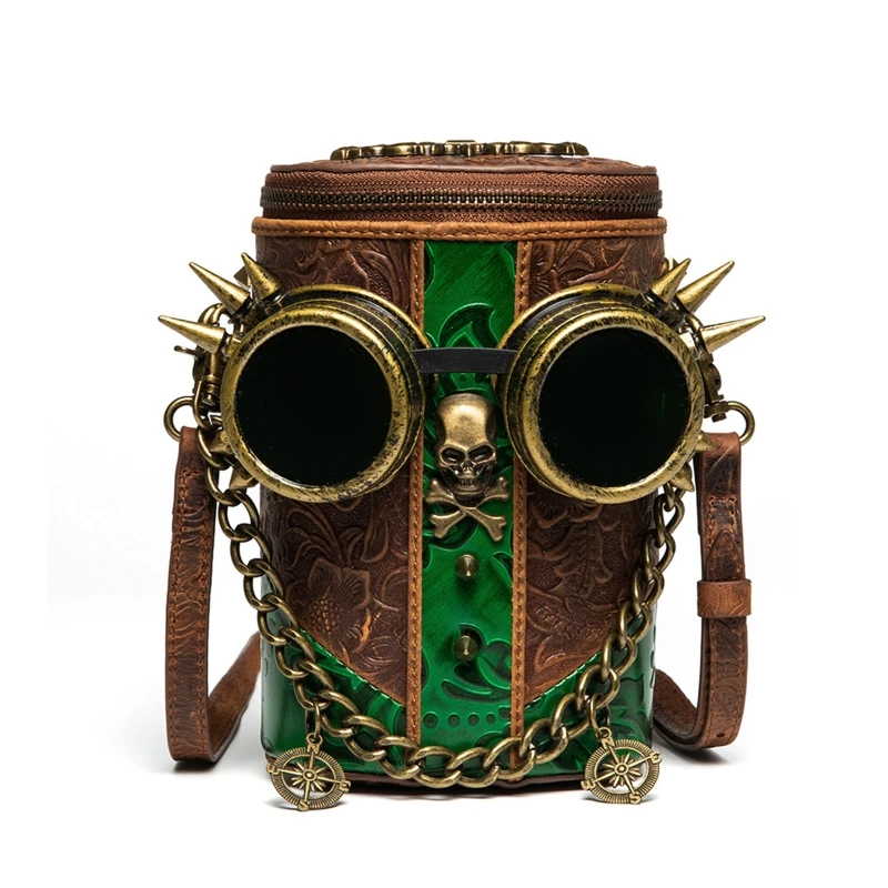 Exquisite Goggles Shoulder Bag Steampunk Rivet Bucket Bag Handbag Crossbody Bag for Halloween Thanksgiving Christmas
Exquisite Goggles Shoulder Bag Steampunk Rivet Bucket Bag Handbag Crossbody Bag for Halloween Thanksgiving Christmas