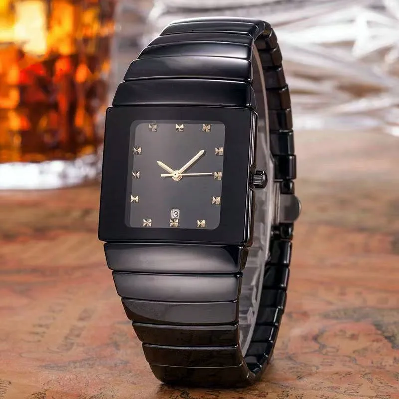 Top Luxury Brand High Quality Ceramic Strap Diamond Watch for Women Calendar Square Dial 31mm Women’s Fashion Quartz Watch
Top Luxury Brand High Quality Ceramic Strap Diamond Watch for Women Calendar Square Dial 31mm Women’s Fashion Quartz Watch