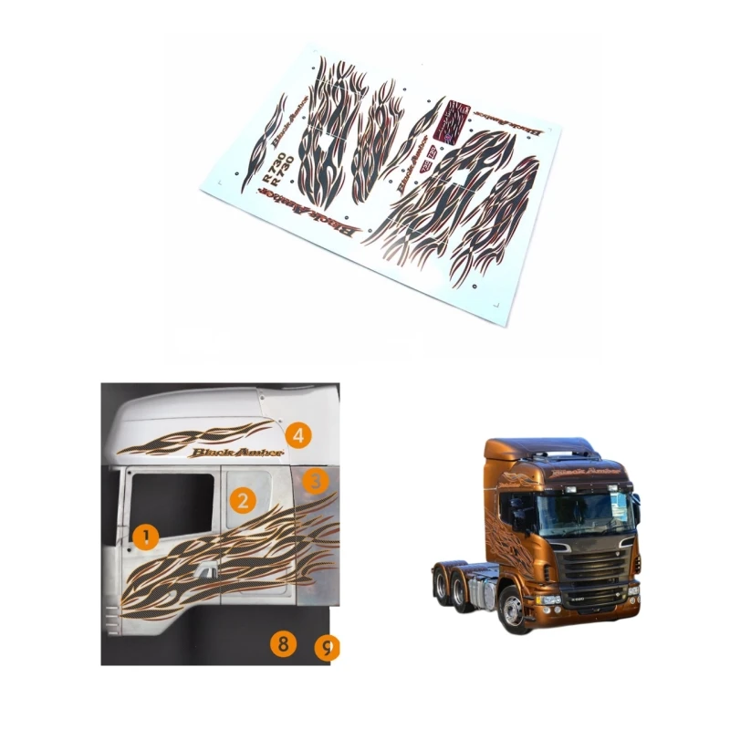 Black Amber Coating Water Sticker/Painting Decal for 1/14 Rc Car Toys Tamiya Tractor Trailer R470 R620 R730 Diy Accessories
Black Amber Coating Water Sticker/Painting Decal for 1/14 Rc Car Toys Tamiya Tractor Trailer R470 R620 R730 Diy Accessories