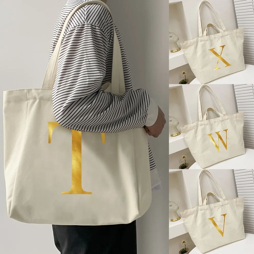 Reusable Canvas Shoulder Shopping Bags Girl Bag Letter Printed Student Shopper Grocery Organizer Handbag Travel Work Tote Pack
Reusable Canvas Shoulder Shopping Bags Girl Bag Letter Printed Student Shopper Grocery Organizer Handbag Travel Work Tote Pack