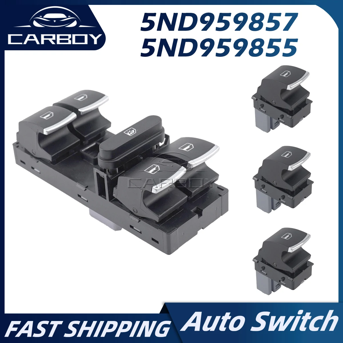 5ND959855 5ND959857 Power Window Switch For VW Jetta Passat Eos Golf Tiguan Touran Driver Passenger Side 5K0959857 5K4959857
5ND959855 5ND959857 Power Window Switch For VW Jetta Passat Eos Golf Tiguan Touran Driver Passenger Side 5K0959857 5K4959857