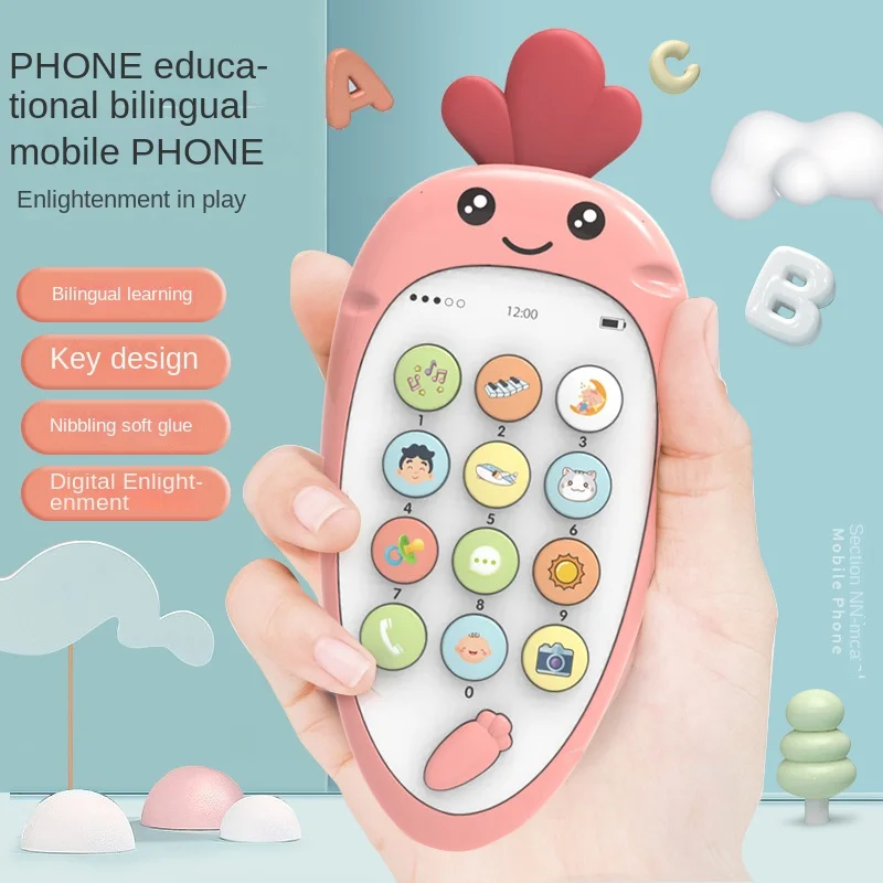 Baby remote control children cartoon radish simulation can bite music mobile phone story telephone puzzle toy
Baby remote control children cartoon radish simulation can bite music mobile phone story telephone puzzle toy