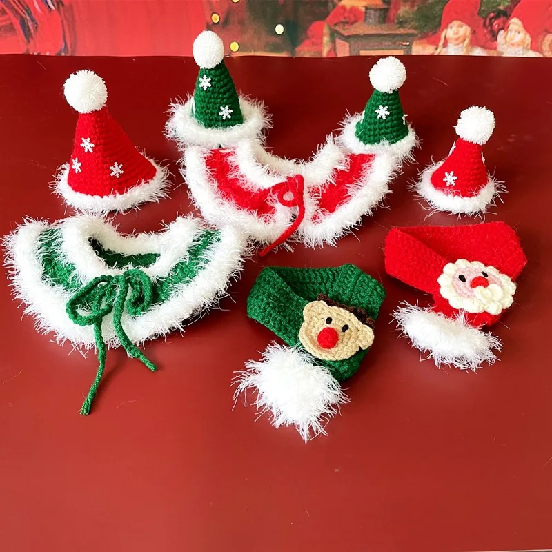 Handmade Xmas Dog Cat Collar Scarf Hat Cloak Cute Hand Knitted Collar Pet Adjustable Grooming Accessories Wholesale Supplier
Handmade Xmas Dog Cat Collar Scarf Hat Cloak Cute Hand Knitted Collar Pet Adjustable Grooming Accessories Wholesale Supplier