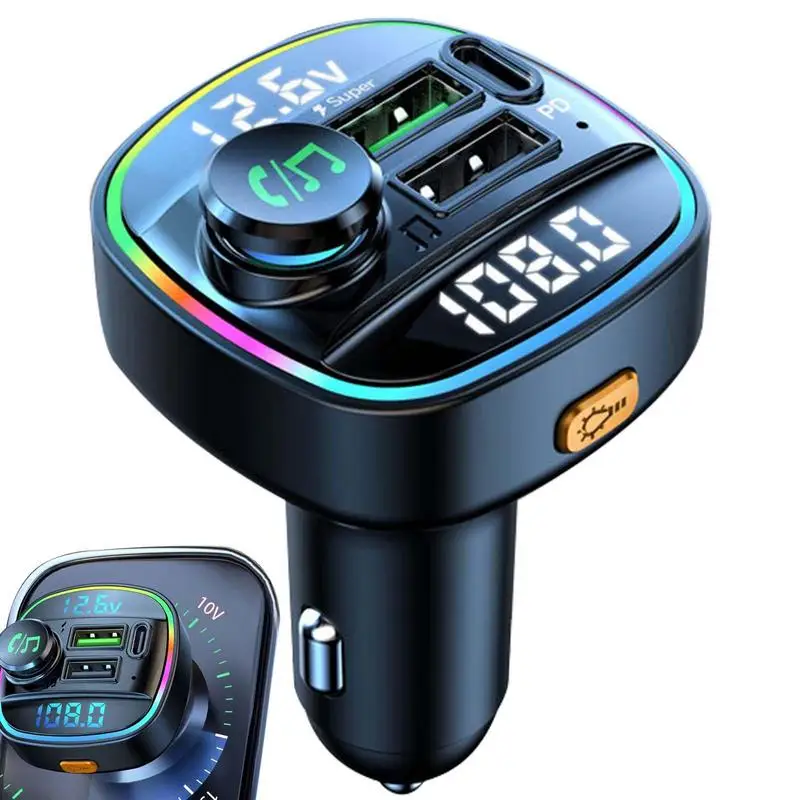 Wireless Radio Transmitter For Car Car Wireless Adapter USB C Wireless 5.0 Radio Car Kit With 22.5W USB Super Fast Charge
Wireless Radio Transmitter For Car Car Wireless Adapter USB C Wireless 5.0 Radio Car Kit With 22.5W USB Super Fast Charge