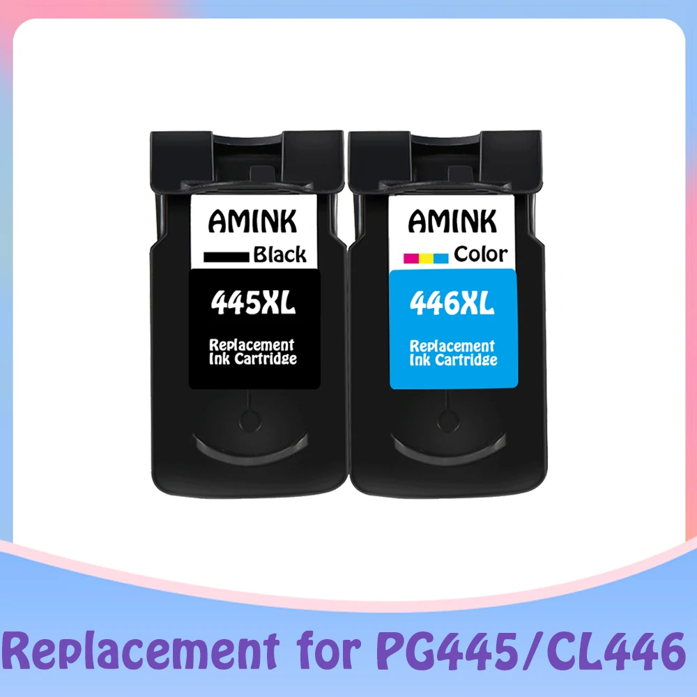 

Compatible PG-445XL PG 445 PG445 CL446 PG445XL PG-445 CL-446 Ink Cartridges For Canon Pixma IP2840 MX494 MG2440 MG2540 printer