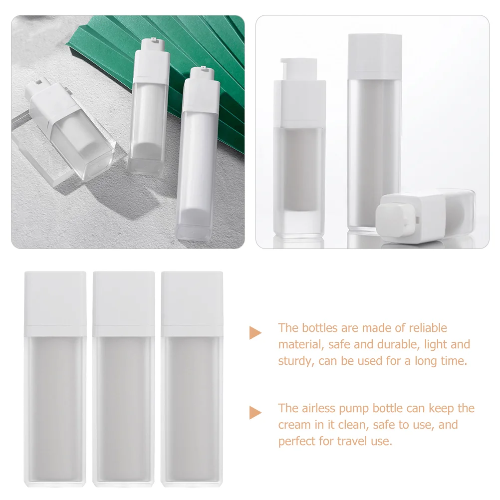 Airless Pump Bottle Refillable Lotion Dispenser Practical Bottles Cosmetics Multipurpose Container Cream Travel Containers
Airless Pump Bottle Refillable Lotion Dispenser Practical Bottles Cosmetics Multipurpose Container Cream Travel Containers