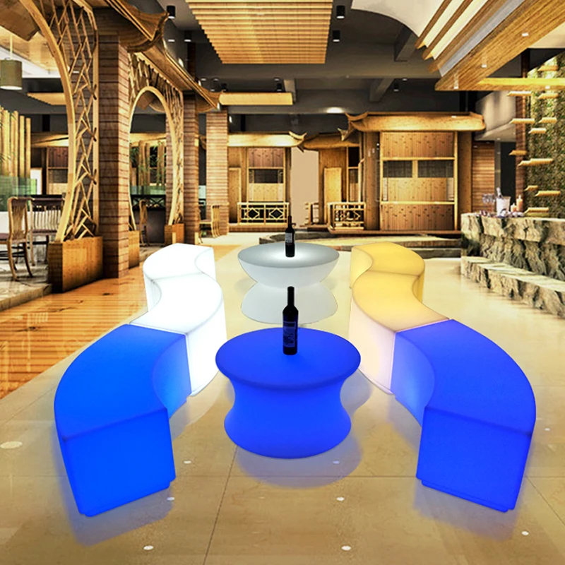 Promotion Remote Control Luminous Sofa Arc Bench Outdoor Hall Table and Chair Furniture Tea Table Combination Table
Promotion Remote Control Luminous Sofa Arc Bench Outdoor Hall Table and Chair Furniture Tea Table Combination Table
