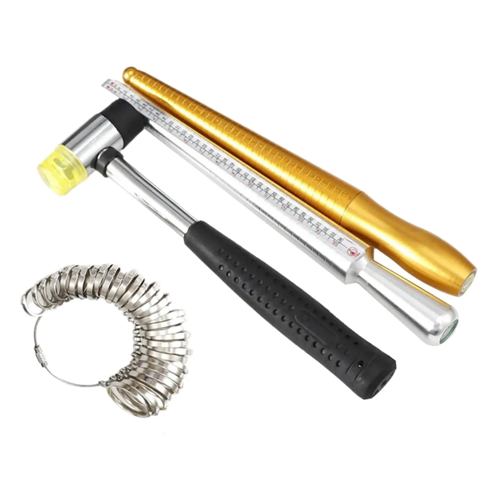 4Pcs Round Ring Mandrel Finger Sizer Measuring Stick Sizes 1-33 Jewelry Hammer Ring Sizing Metal Ring Sizer Gauge for Jewellers
4Pcs Round Ring Mandrel Finger Sizer Measuring Stick Sizes 1-33 Jewelry Hammer Ring Sizing Metal Ring Sizer Gauge for Jewellers